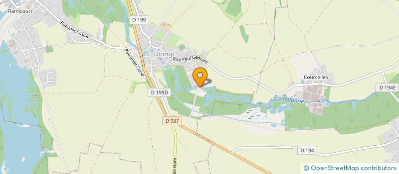 localisation de l'entreprise MONSIEUR RENE BLANCHARD  DOINGT