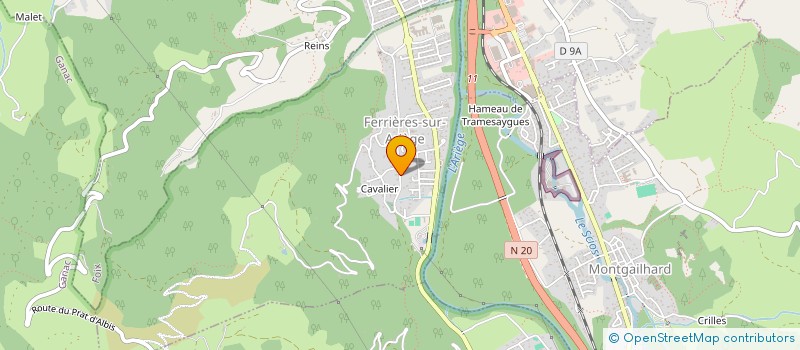 localisation de l'entreprise MONSIEUR RENE BLAZY à FERRIERES-SUR-ARIEGE