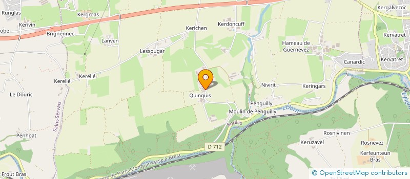 localisation de l'entreprise MONSIEUR RENE BLEAS  BODILIS