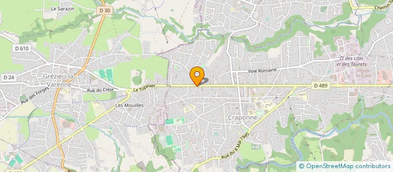 localisation de l'entreprise MONSIEUR RENE BLEIN  CRAPONNE