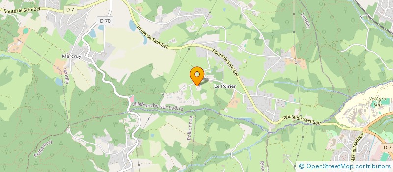 localisation de l'entreprise MONSIEUR RENE BLEIN  LENTILLY