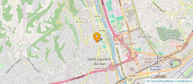 localisation de l'entreprise MONSIEUR RENE BLERON  SAINT-LAURENT-DU-VAR