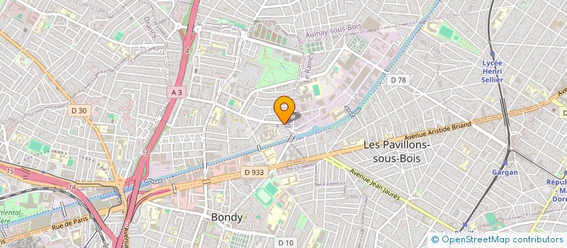 localisation de l'entreprise MONSIEUR RENE BLERVAQUE  BONDY