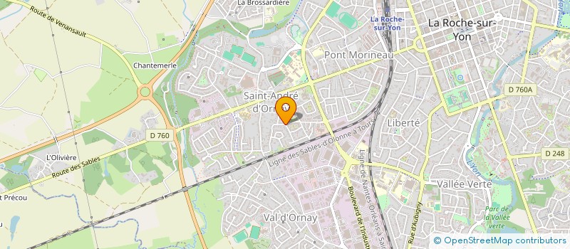 localisation de l'entreprise MONSIEUR RENE BLETEAU à ROCHE SUR YON (LA)
