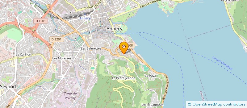 localisation de l'entreprise MONSIEUR RENE BOCQUET à ANNECY