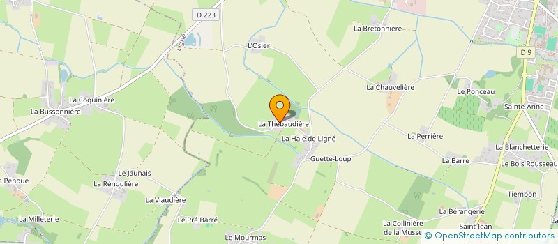 localisation de l'entreprise MONSIEUR RENE BODIN à CELLIER (LE)