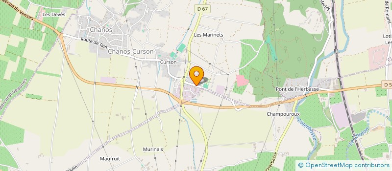 localisation de l'entreprise MONSIEUR RENE BOISSET  CHANOS-CURSON