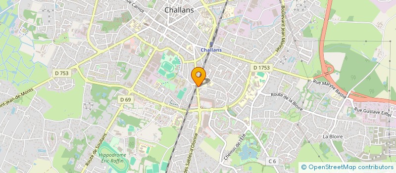 localisation de l'entreprise MONSIEUR RENE BONNIN à CHALLANS