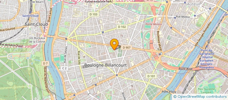 localisation de l'entreprise MONSIEUR RENE BONNOUVRIER à BOULOGNE-BILLANCOURT