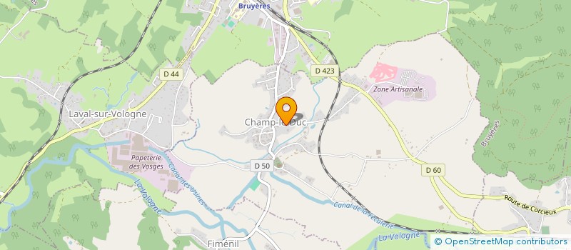 localisation de l'entreprise MONSIEUR RENE BONTEMPS  CHAMP-LE-DUC