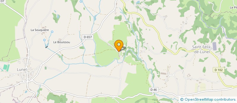 localisation de l'entreprise MONSIEUR RENE BONY  SAINT-FELIX-DE-LUNEL