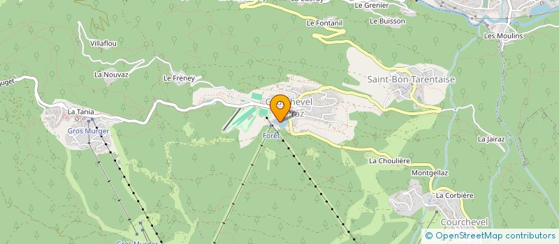 localisation de l'entreprise MONSIEUR RENE BORDON à COURCHEVEL