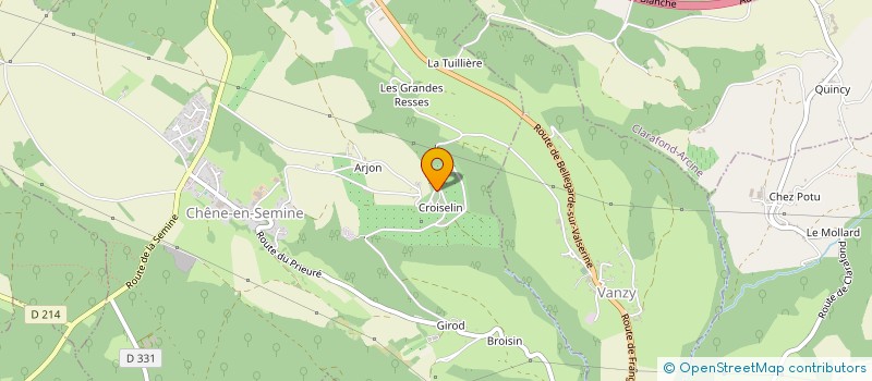 localisation de l'entreprise MONSIEUR RENE BORGET  CHENE-EN-SEMINE