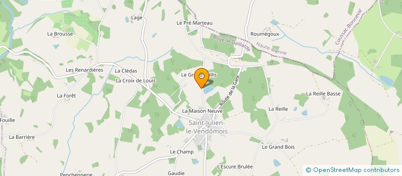 localisation de l'entreprise MONSIEUR RENE BOSSAVIE à SAINT-JULIEN-LE-VENDOMOIS