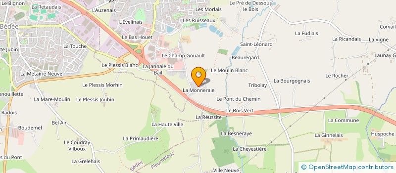 localisation de l'entreprise MONSIEUR RENE BOT à PLEUMELEUC
