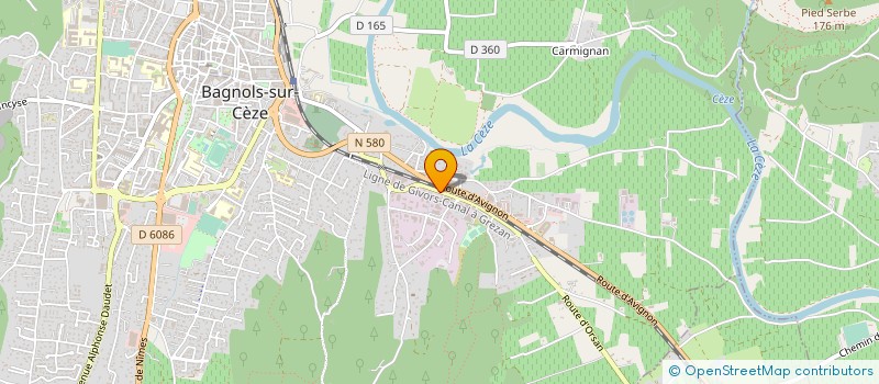 localisation de l'entreprise MONSIEUR RENE BOUCHARD à BAGNOLS-SUR-CEZE