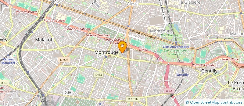 localisation de l'entreprise MONSIEUR RENE BOUCHER  MONTROUGE