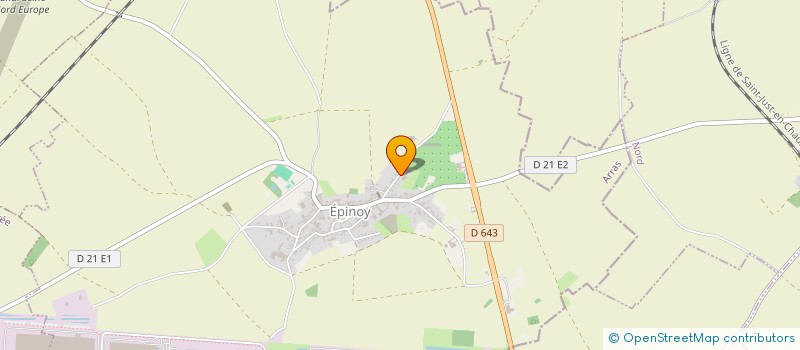 localisation de l'entreprise MONSIEUR RENE BOUCHEZ  EPINOY
