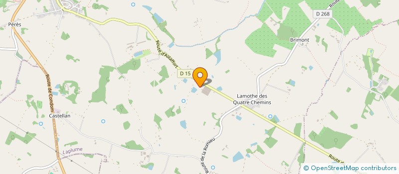 localisation de l'entreprise MONSIEUR RENE BOUGLON  LAPLUME