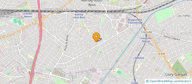 localisation de l'entreprise MONSIEUR RENE BOUGOURD à AULNAY-SOUS-BOIS