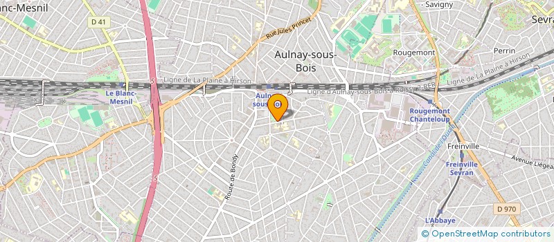 localisation de l'entreprise MONSIEUR RENE BOUKHOBZA à AULNAY SOUS BOIS