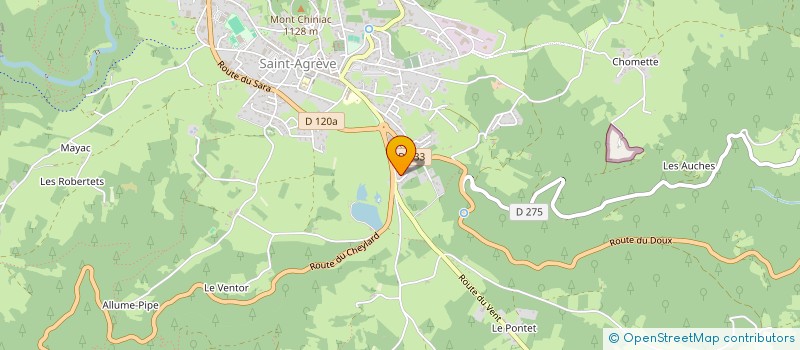 localisation de l'entreprise MONSIEUR RENE BOULLON  SAINT-JEURE-D ANDAURE