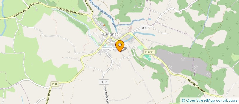 localisation de l'entreprise MONSIEUR RENE BOULP  AURIGNAC