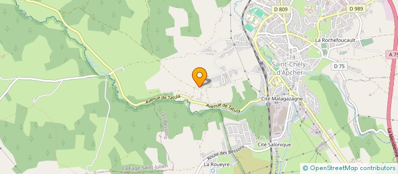 localisation de l'entreprise MONSIEUR RENE BOUQUET  SAINT-CHELY-D'APCHER