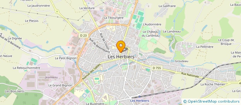 localisation de l'entreprise MONSIEUR RENE BOURASSEAU à LES HERBIERS
