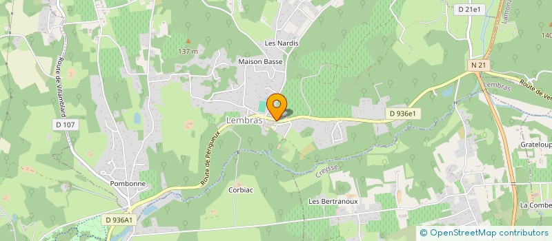 localisation de l'entreprise MONSIEUR RENE BOURELLY à LEMBRAS