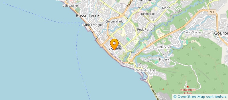localisation de l'entreprise MONSIEUR RENE BOURGEOIS à BASSE-TERRE
