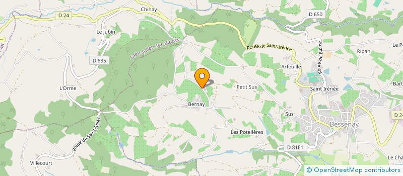 localisation de l'entreprise MONSIEUR RENE BOURGEZ  BESSENAY