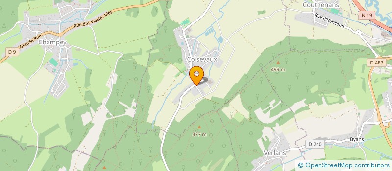 localisation de l'entreprise MONSIEUR RENE BOURQUIN  COISEVAUX