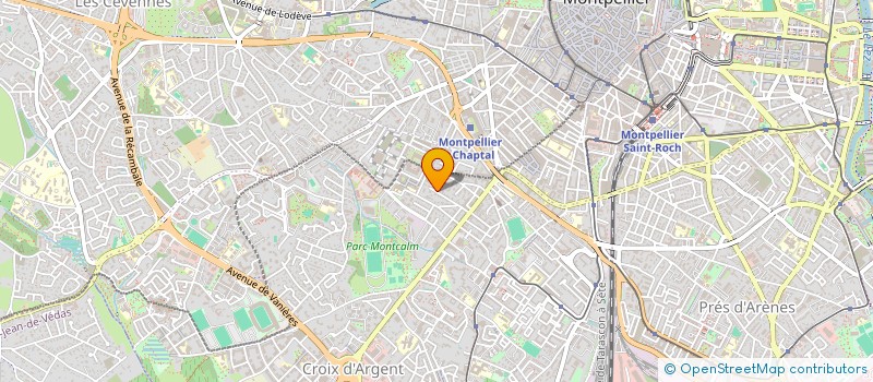 localisation de l'entreprise MONSIEUR RENE BOYON à MONTPELLIER