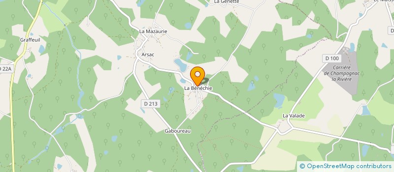 localisation de l'entreprise MONSIEUR RENE BRACHET à CUSSAC