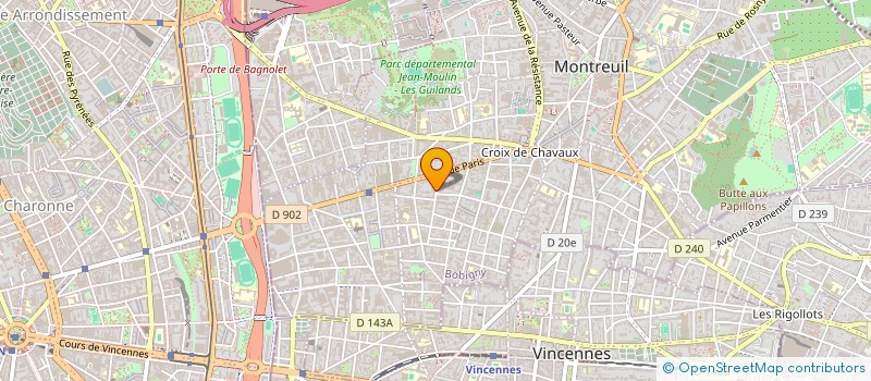 localisation de l'entreprise MONSIEUR RENE BRAGAI à MONTREUIL