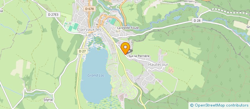 localisation de l'entreprise MONSIEUR RENE BRIDE  CLAIRVAUX-LES-LACS