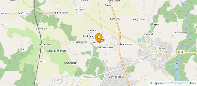 localisation de l'entreprise MONSIEUR RENE BRIENTIN  PLUMERGAT