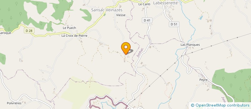 localisation de l'entreprise MONSIEUR RENE BROHA à SANSAC-VEINAZES