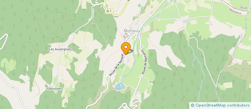 localisation de l'entreprise MONSIEUR RENE BRUNEL  MONIEUX