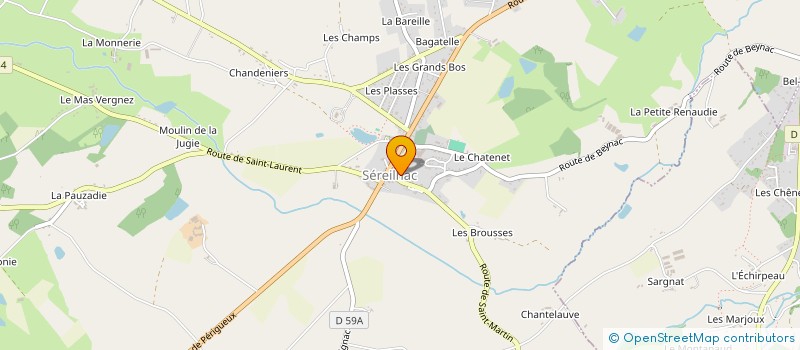 localisation de l'entreprise MONSIEUR RENE BUISSON à SEREILHAC