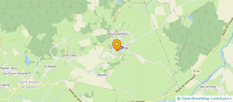 localisation de l'entreprise MONSIEUR RENE BURDILLAT  SAINT-ANDRE-LE-DESERT