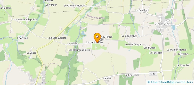 localisation de l'entreprise MONSIEUR RENE BUSNEL  VIEUX-VIEL