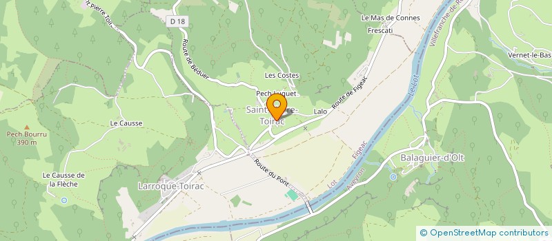 localisation de l'entreprise MONSIEUR RENE BUZENAC à LARROQUE-TOIRAC