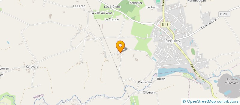 localisation de l'entreprise MONSIEUR RENE CADIO  REGUINY