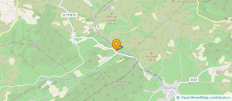 localisation de l'entreprise MONSIEUR RENE CALAS  AIGNE