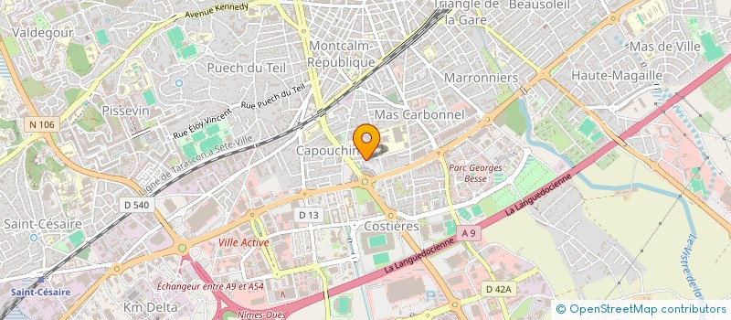 localisation de l'entreprise MONSIEUR RENE CALDERON à NIMES