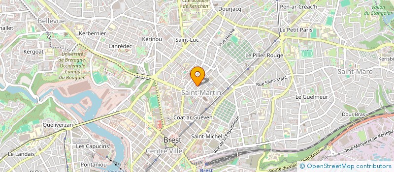 localisation de l'entreprise MONSIEUR RENE CALVARIN  BREST