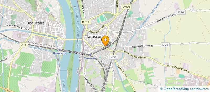 localisation de l'entreprise MONSIEUR RENE CANTAREIL  TARASCON