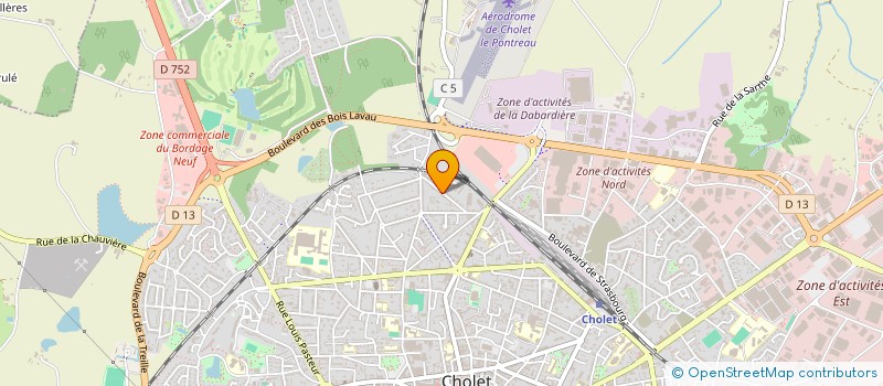 localisation de l'entreprise MONSIEUR RENE CASSIN  CHOLET